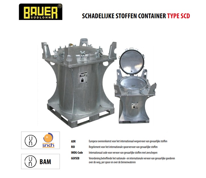 Schadelijke stoffen container SCD | dkmtools