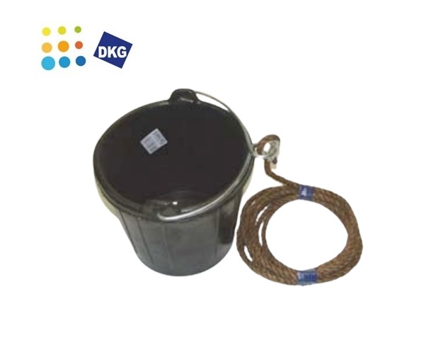 Puts rubber 7,5 liter compleet met 5 m Lijn | dkmtools