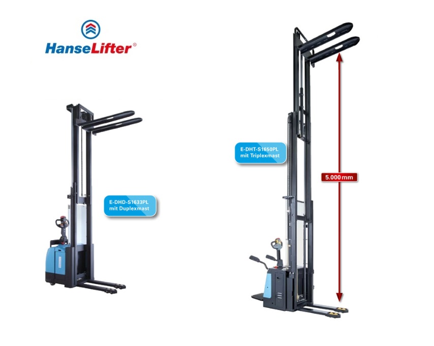Elektrische meeloopstapelaar E-DHD-S - E-DHT-S | dkmtools