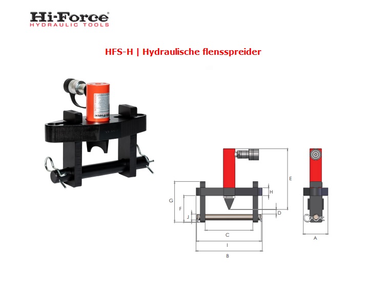 Hydraulische flensspreider HFS-H Serie | dkmtools