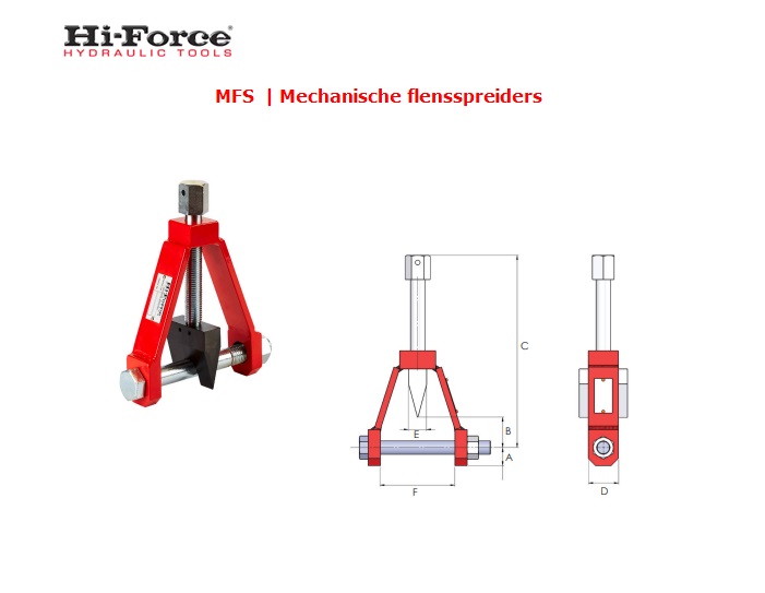 Mechanische flensspreiders MFS | dkmtools