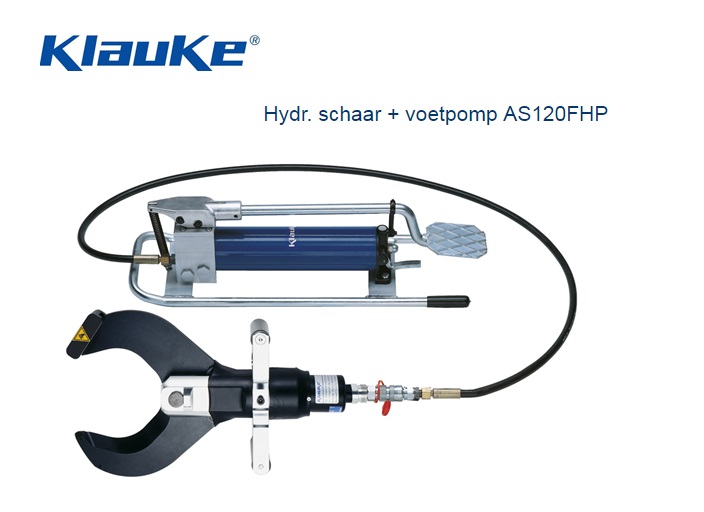 Klauke Hydraulische schaar + Pomp AS120FHP | dkmtools