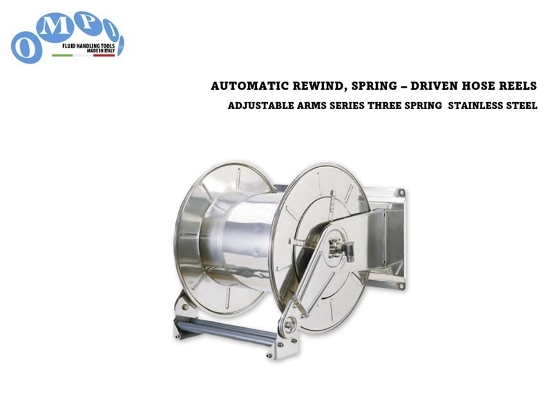 Veeraangedreven Slanghaspel 3 veers RVS | dkmtools