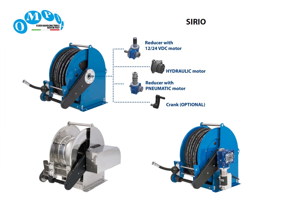 Electrisch aangedreven slanghaspel SIRIO S1 | dkmtools