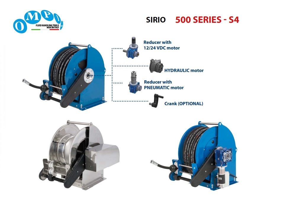 Electrisch aangedreven slanghaspel SIRIO S4 | dkmtools
