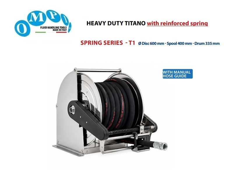Titano slanghaspel T1 handbediend RVS | dkmtools