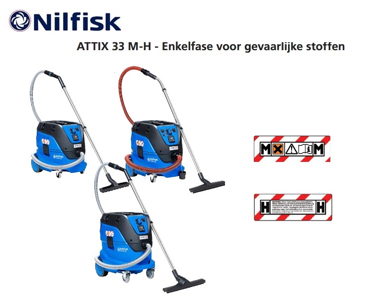 Nilfisk ATTIX 33 M-H stofzuiger | dkmtools