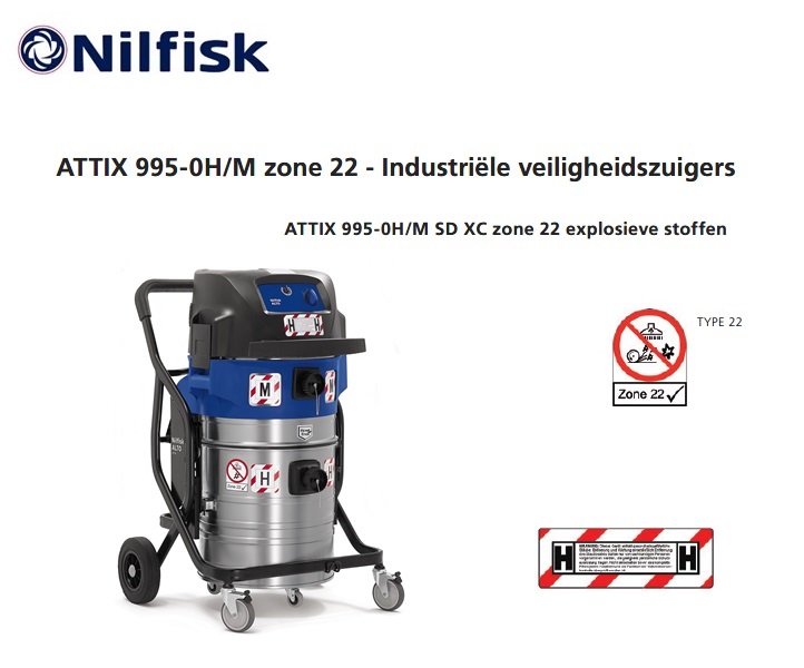 Nilfisk ATTIX 995 Zone 22 stofzuiger | dkmtools