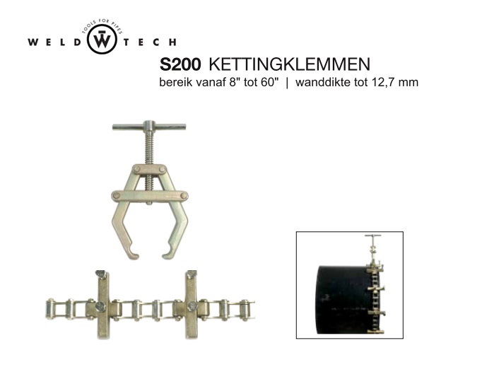 Kettingklem S200 enkel medium | dkmtools