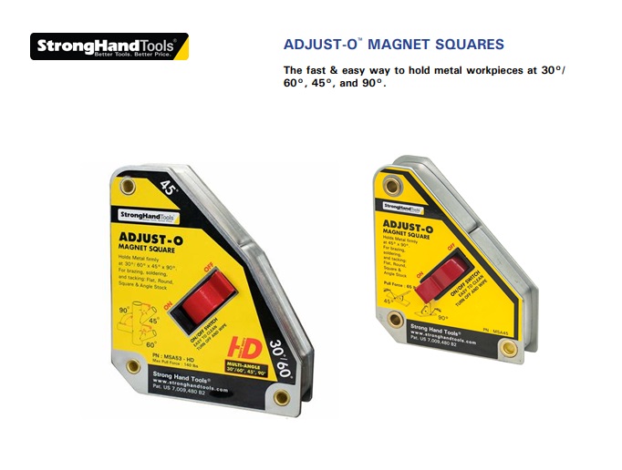 Stronghand Adjust-O Magnet Squares | dkmtools