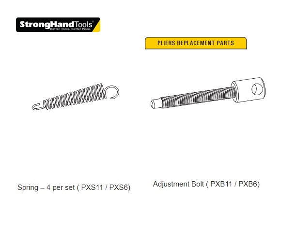 Stronghand Spring and Adjustment Bolt for Pliers | dkmtools