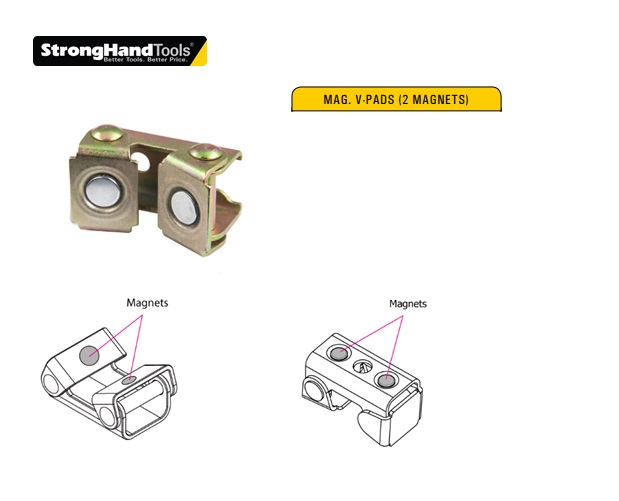 Stronghand Magnetic V-Pads 2 Magnets | dkmtools