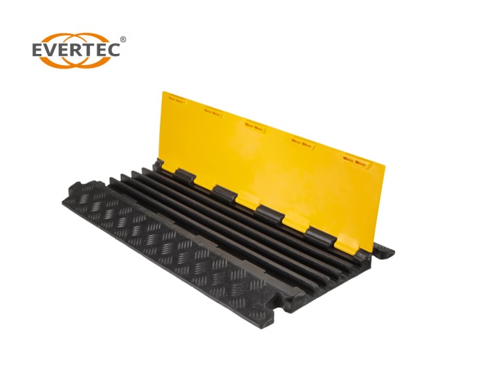 Kabelbrug 5 groeven, zwart-geel | dkmtools