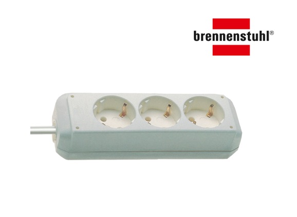 Eco-Line Stekkerdoos 3 voudig wit 1,5m | dkmtools