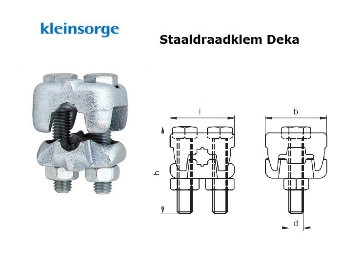 Staaldraadklem Deka | dkmtools