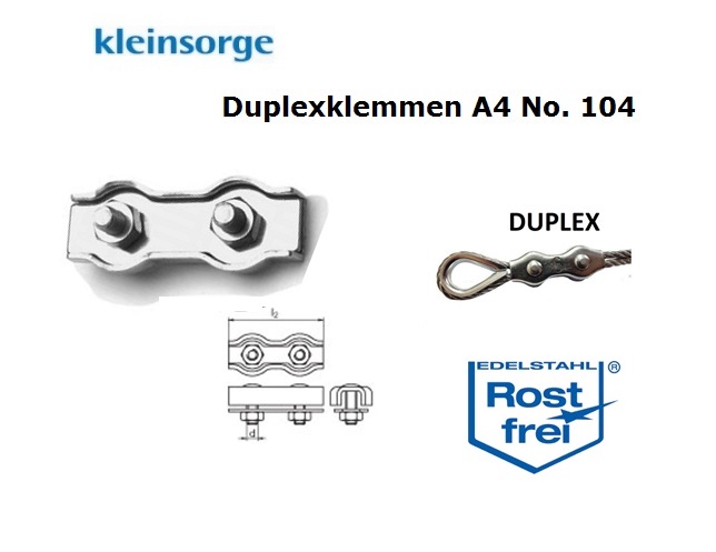 Duplexklemmen A4 No. 104 | DKMTools - DKM Tools