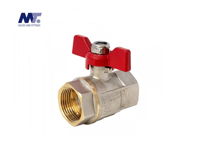 Messing kogelkraan vlinderhendel PN 30 | dkmtools