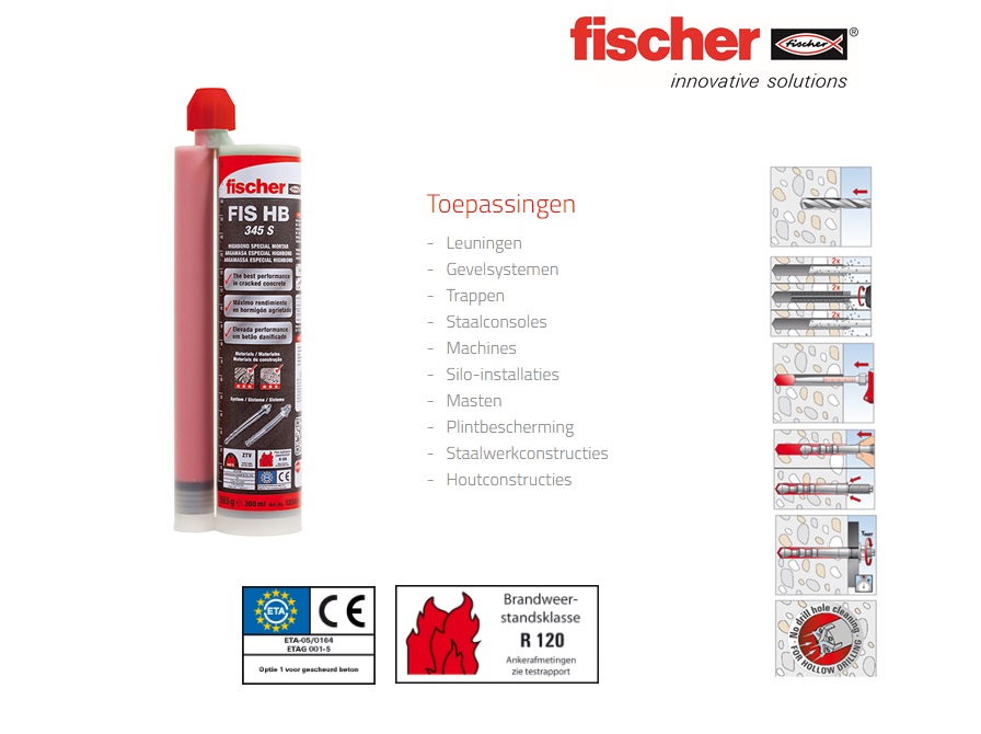 Fischer Injectiemortel FIS HB 345 S | dkmtools