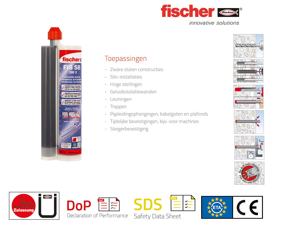 Fischer Superbond mortel FIS SB 390 S | dkmtools