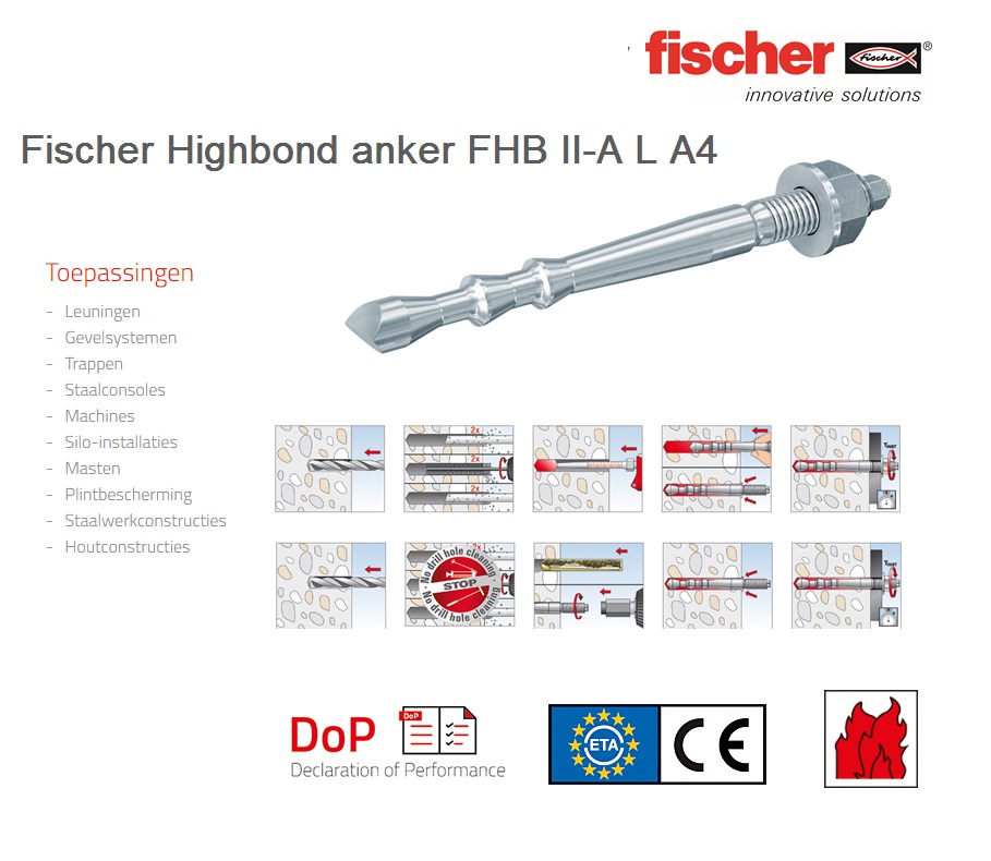 Fischer Highbond anker FHB II-A L A4 | dkmtools