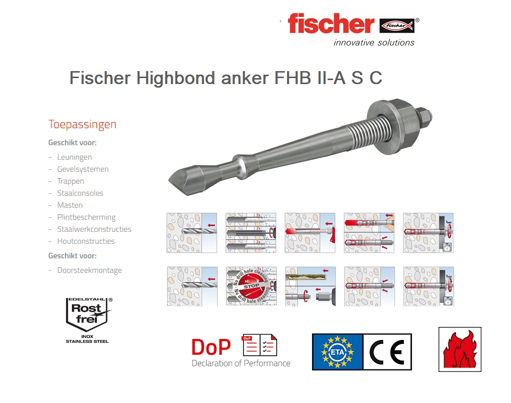 Fischer Highbond anker FHB II-A S C | dkmtools