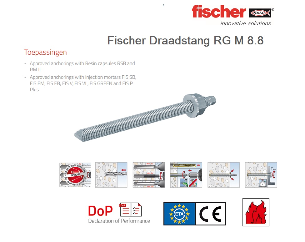 Fischer Draadstang RG M 8.8 | dkmtools