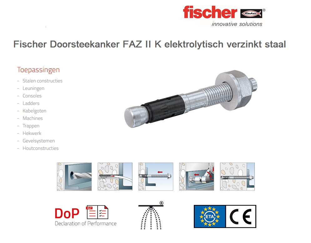 Doorsteekanker FAZ II Kort | DKMTools - DKM Tools