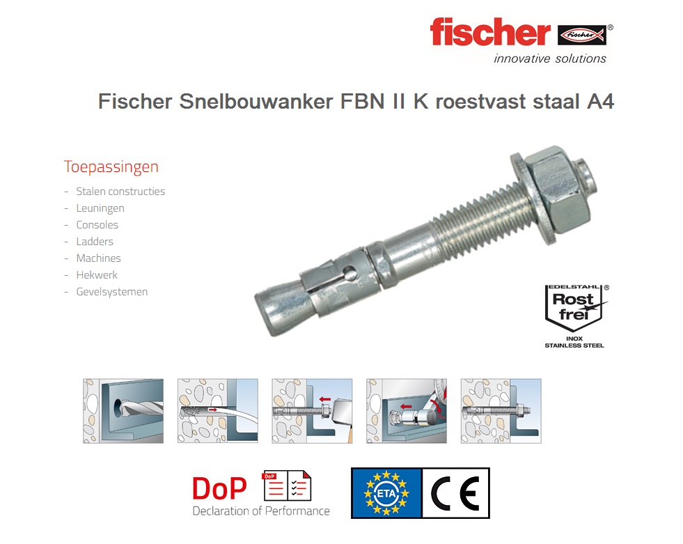 Snelbouwanker FBN II Kort A4 | dkmtools