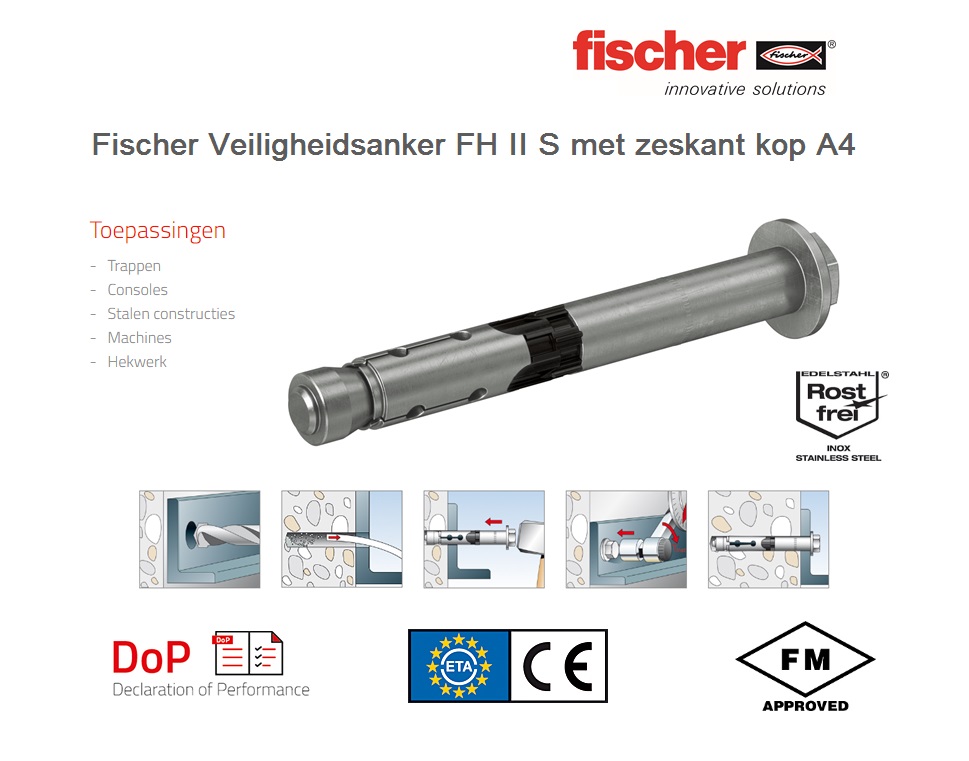 Veiligheidsanker FH II-S A4 | DKMTools - DKM Tools