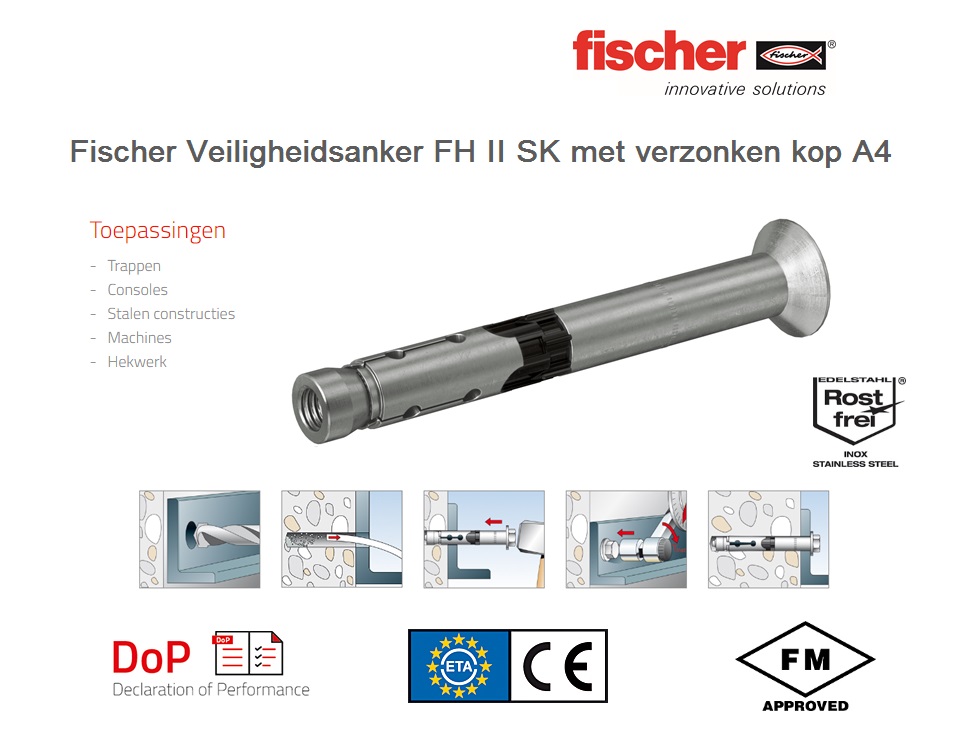 Veiligheidsanker FH II-SK A4 | dkmtools