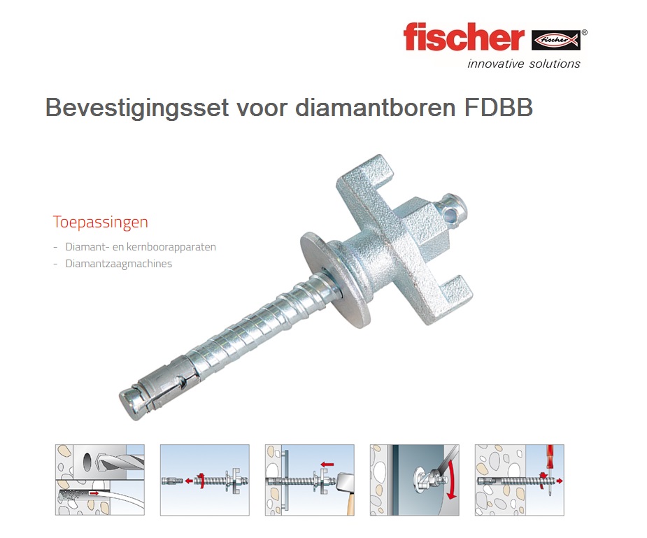 Diamantboorbevestiger FDBB Set | dkmtools