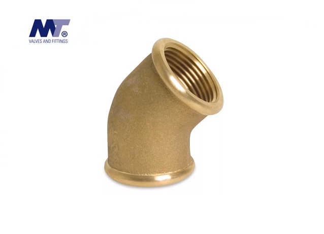 Messing bocht 45 Bi-Bi draad BSP | dkmtools