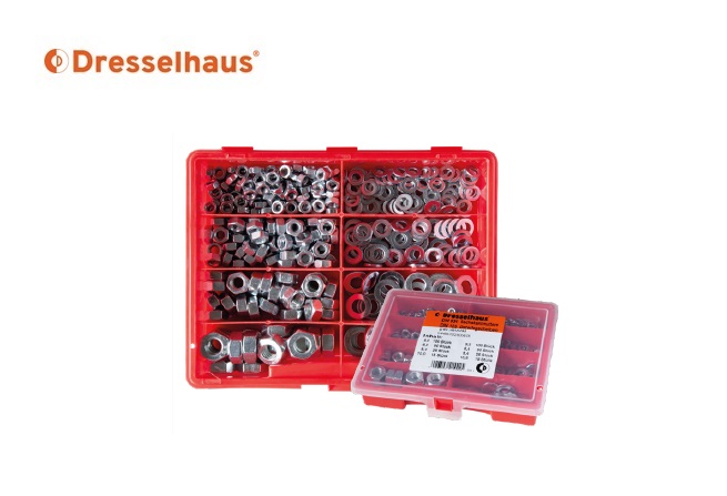 Assortimentsdoos zeskantmoeren DIN 934/sluitringen | dkmtools