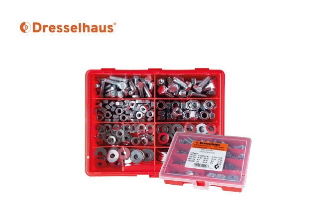 Assortimentsdoos zeskantschroeven, zeskantmoeren | dkmtools