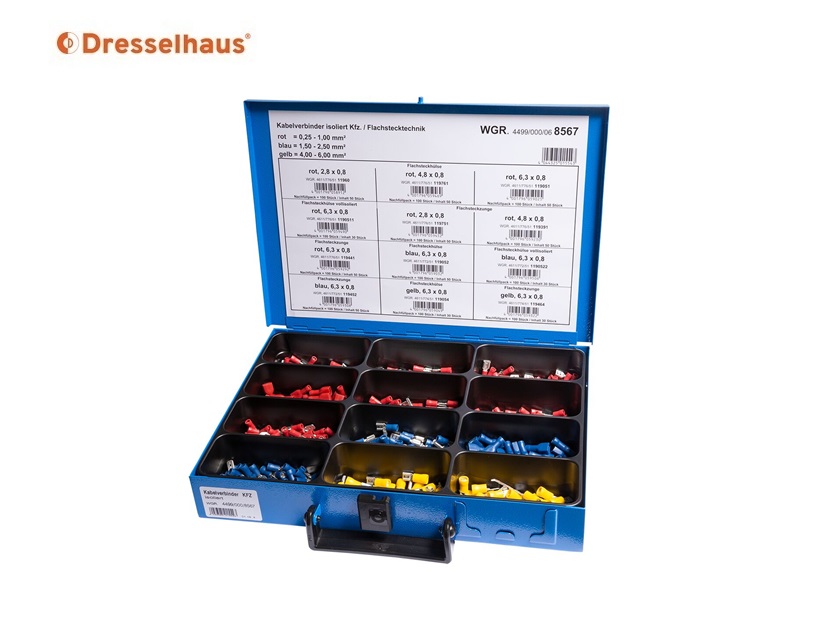 Assortimentskoffer kabelverbinders geisoleerd 12 | dkmtools