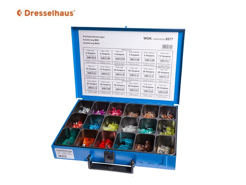 Assortimentskoffer vlakzekeringen mini/maxi | dkmtools