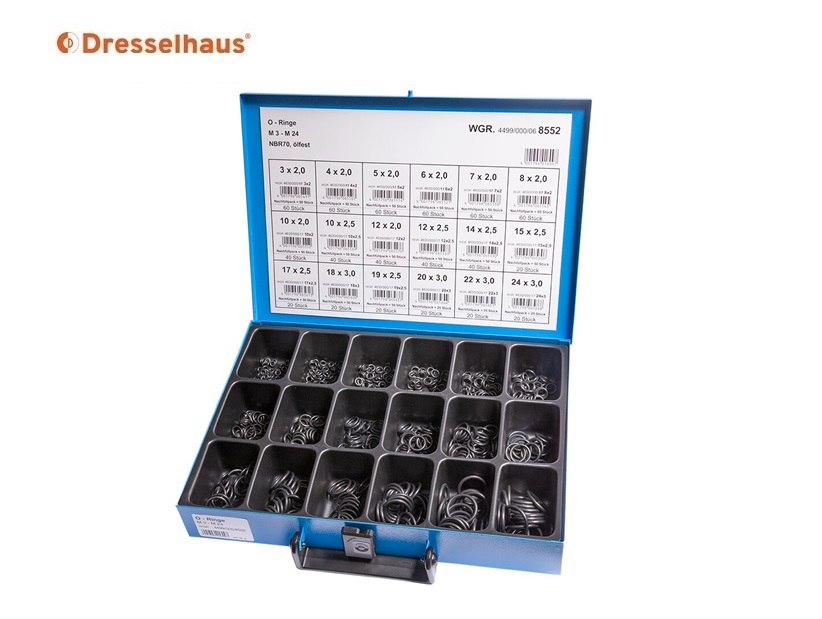 Assortimentskoffer O-ringen NBR70 oliebestendig 18 | dkmtools