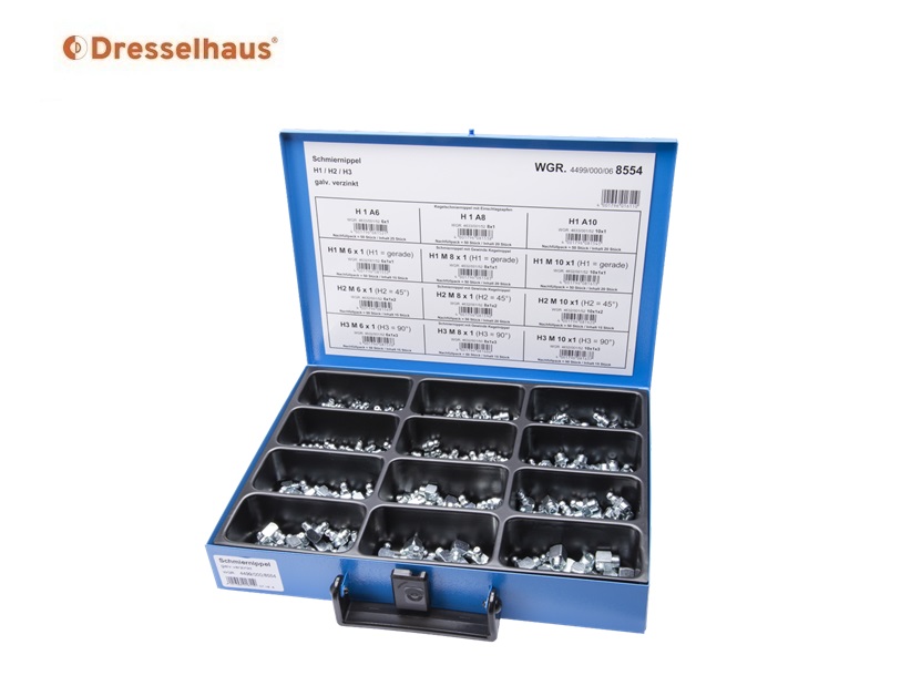 Assortimentskoffer smeernippels H1, H2, H3 | dkmtools