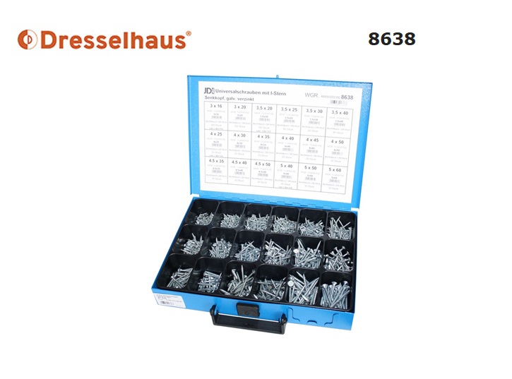 Assortiment Universele schroeven 8638 | DKMTools - DKM Tools