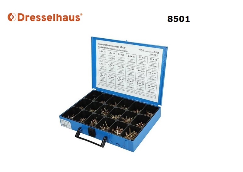 Assortiment spaanplaatschroeven 8501 | dkmtools